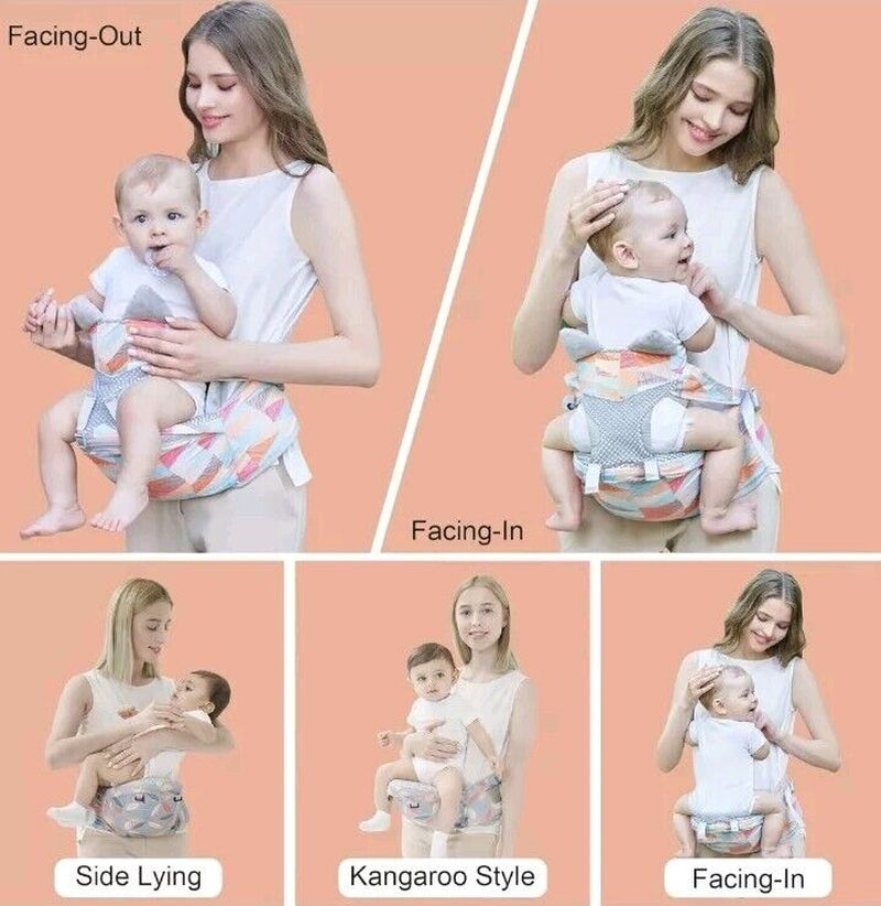 Newborn to Toddler Hip Seat Carrier Adjustable 0-36 Months Baby Carrier