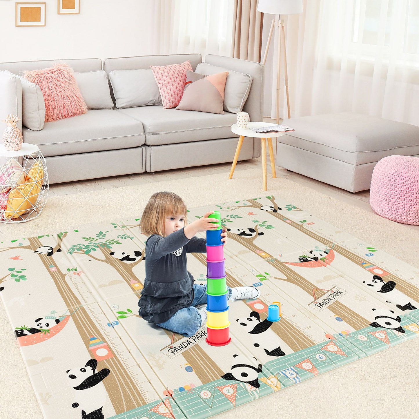 200 X 180 Cm Extra Large Baby Floor Mat with Carry Bag