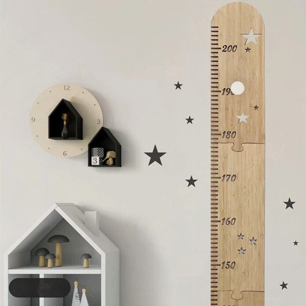 Wooden Kids Height Growth Chart Ruler Baby Height Meter Measurement Height Chart
