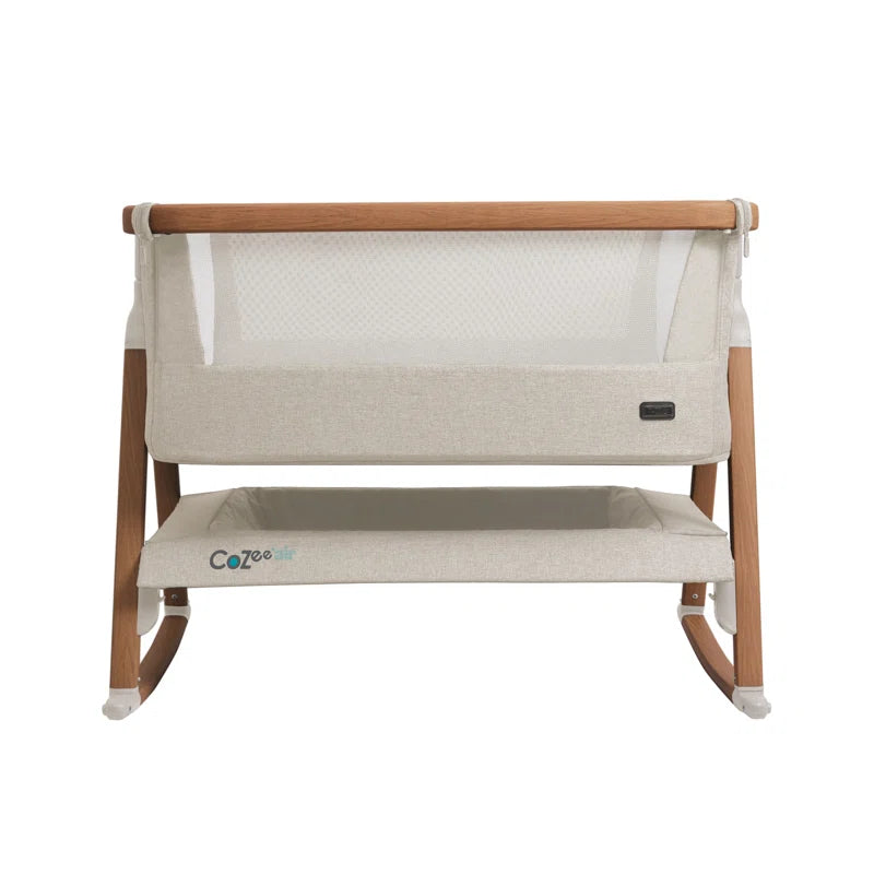 Cozee Air Rocking Bedside Crib with Mattress