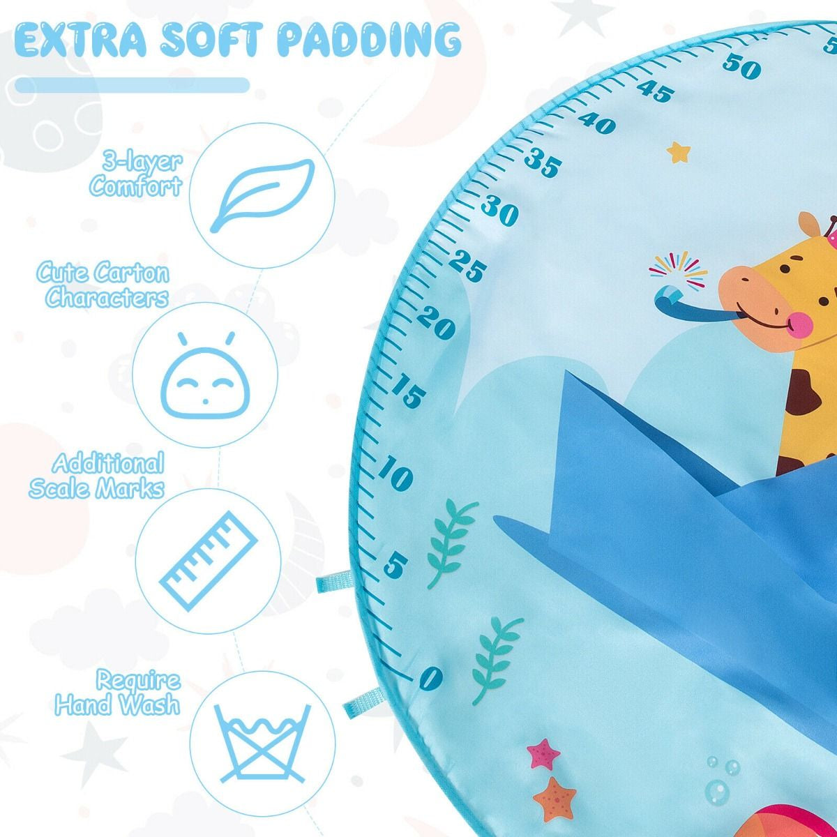 Baby Kick and Play Piano Gym with Lights and Hanging Sensory Toys