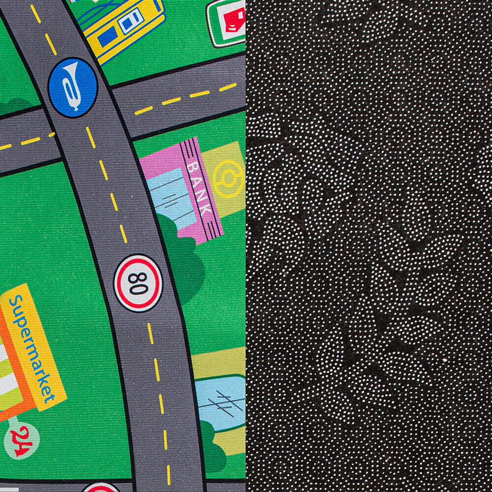 Interactive Kids Children'S Rugs Town Road Map City Rug Play Village Mat 80X120