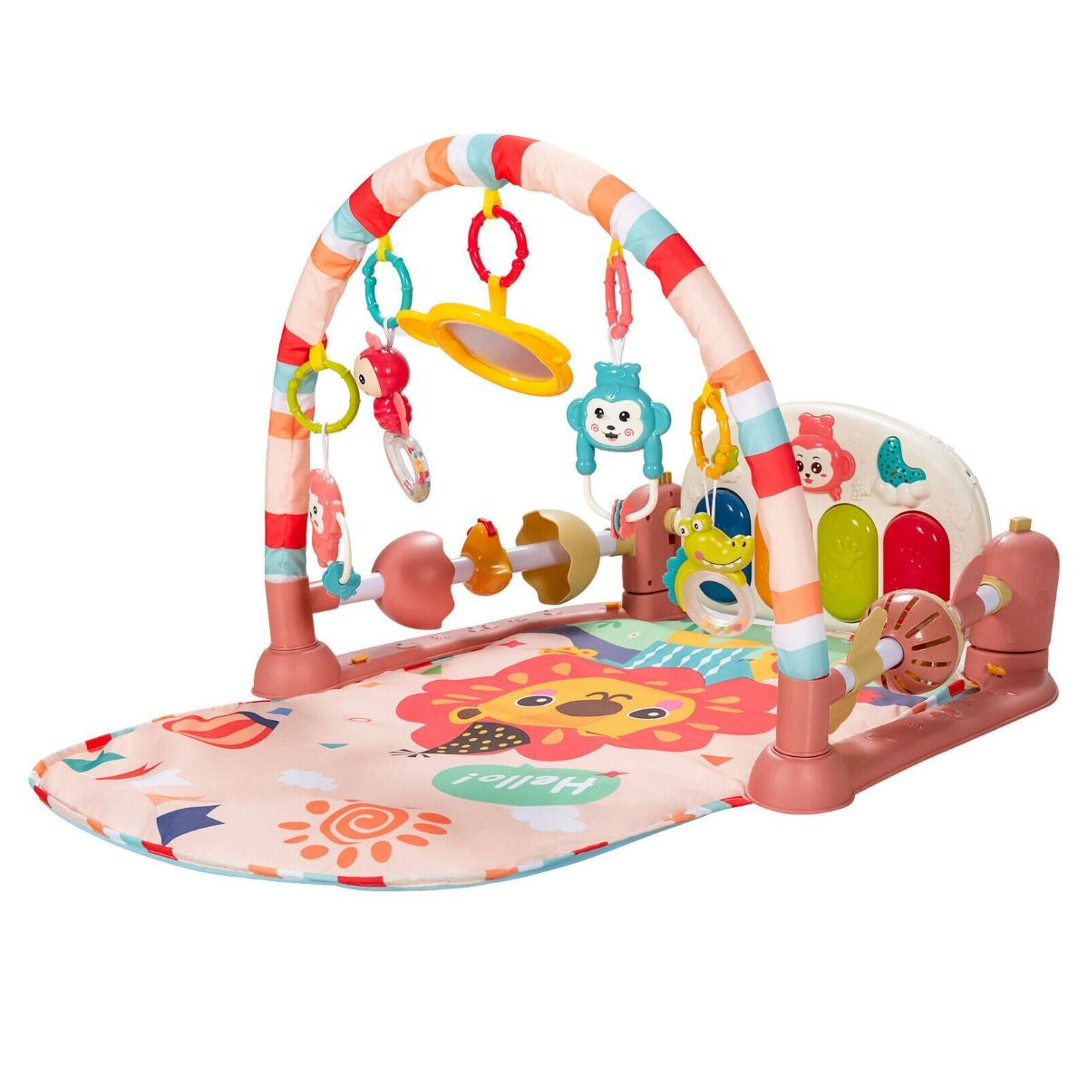 Baby Play Mat Kick and Play Piano Gym Activity Center with Projector
