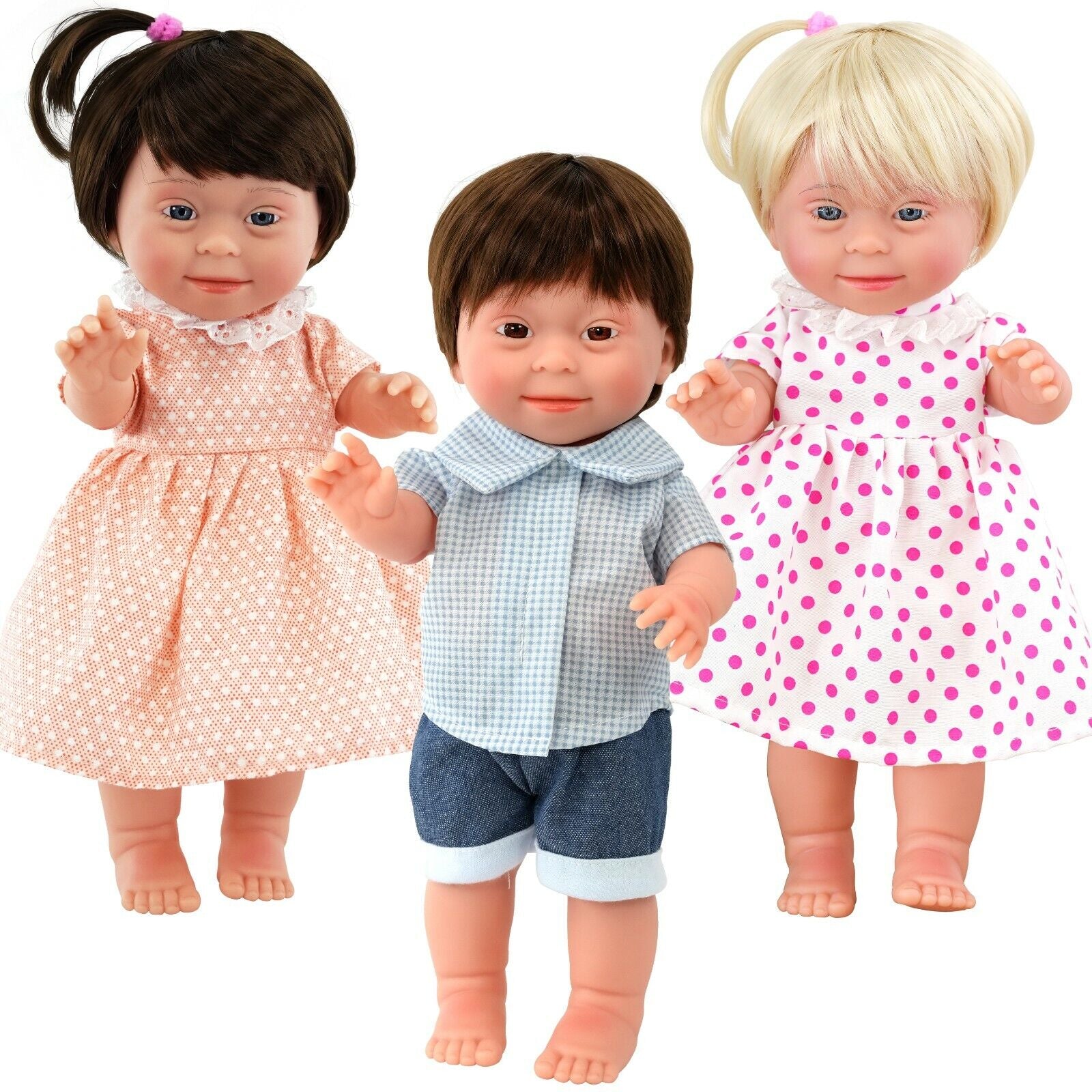 Baby Doll with Down'S Syndrome Bibi Doll Realistic Lifelike Soft Vinyl 14" Doll