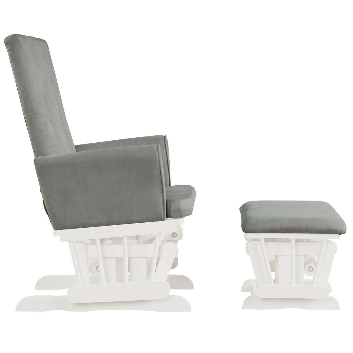 Wooden Glider Chair with Footstool
