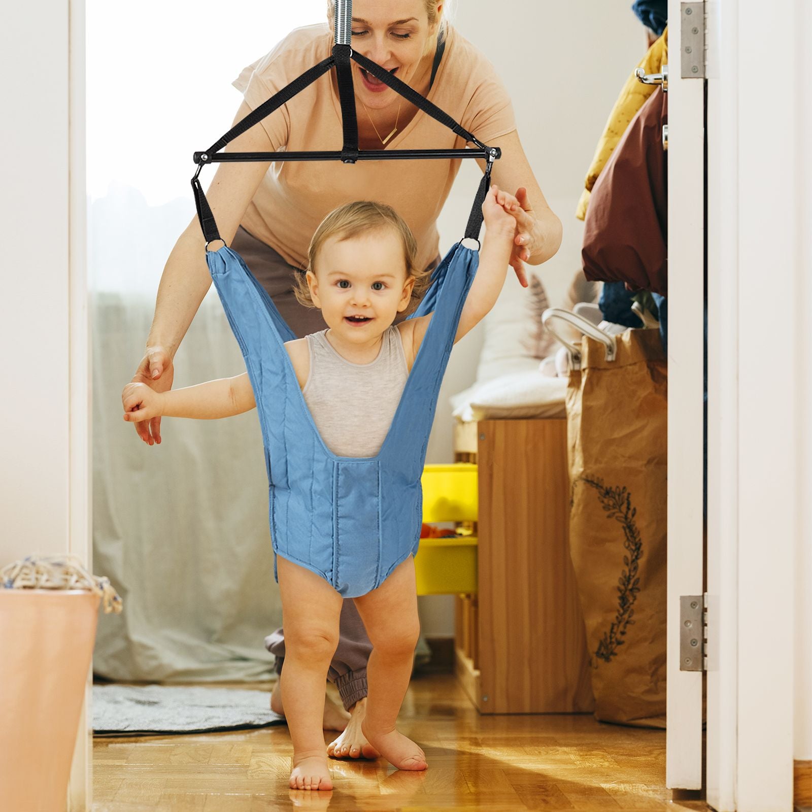 Baby Bouncer Jumper Exerciser with High-Strength Fixing Clamp