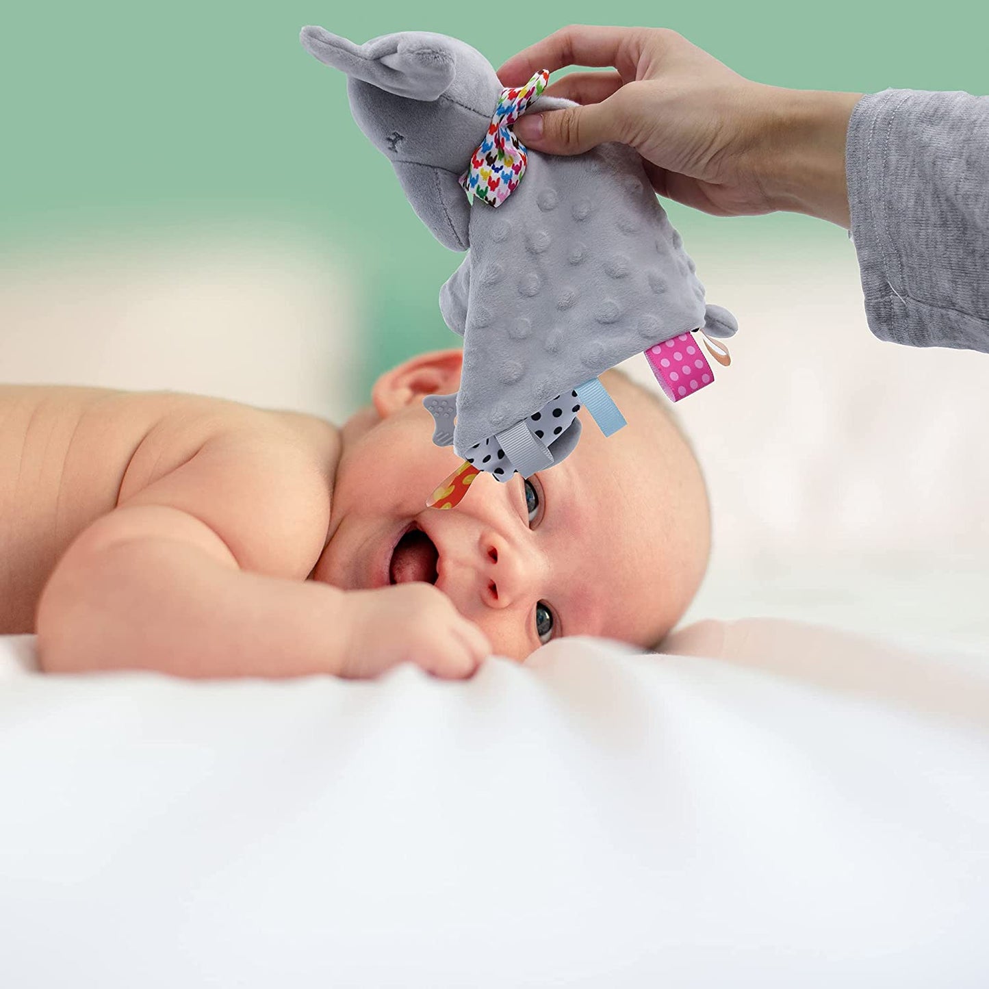 Elephant Baby Comforters Blanket Sensory Toys for Baby 0 3 6 12 Month Baby Gift