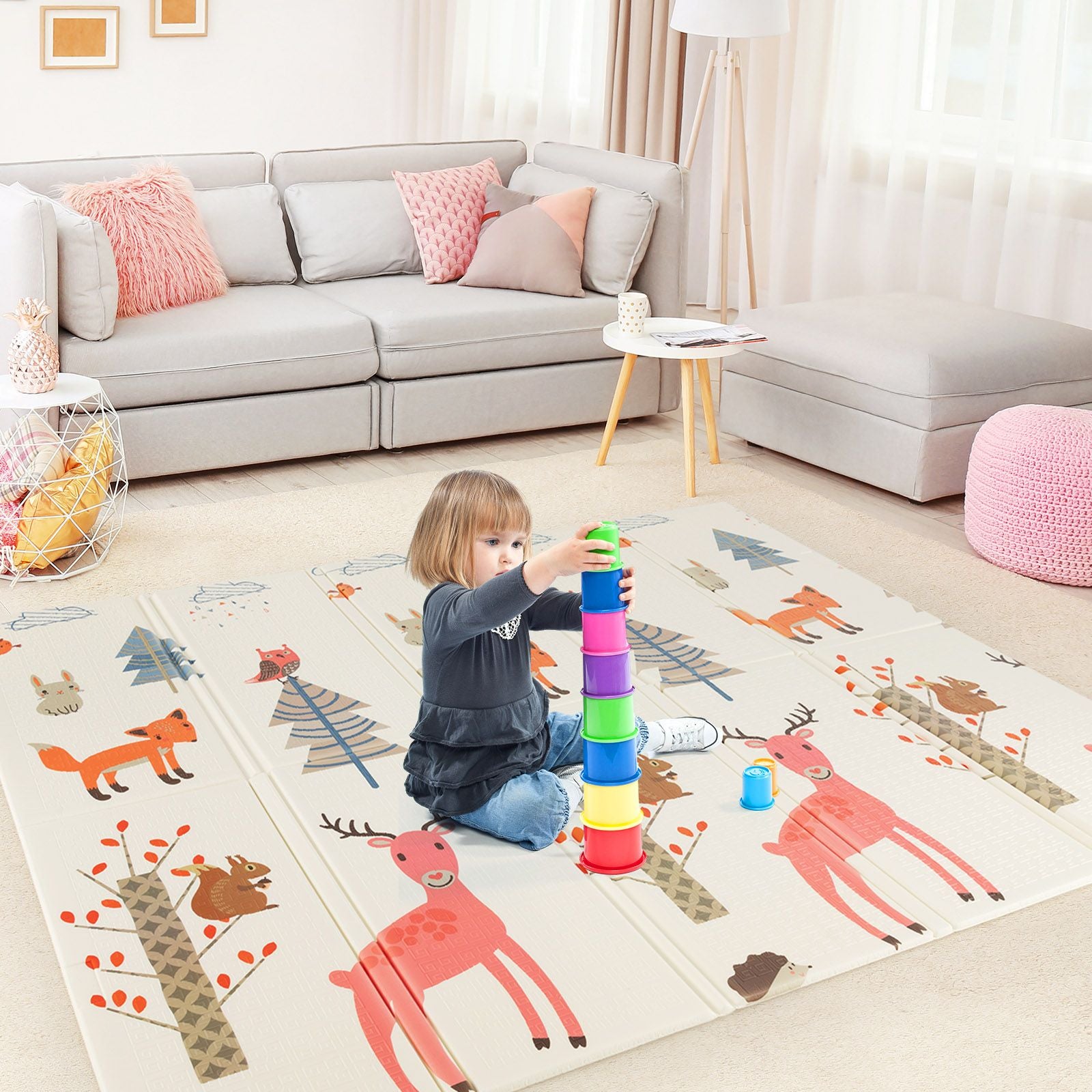 200 X 180 Cm Extra Large Baby Floor Mat with Carry Bag