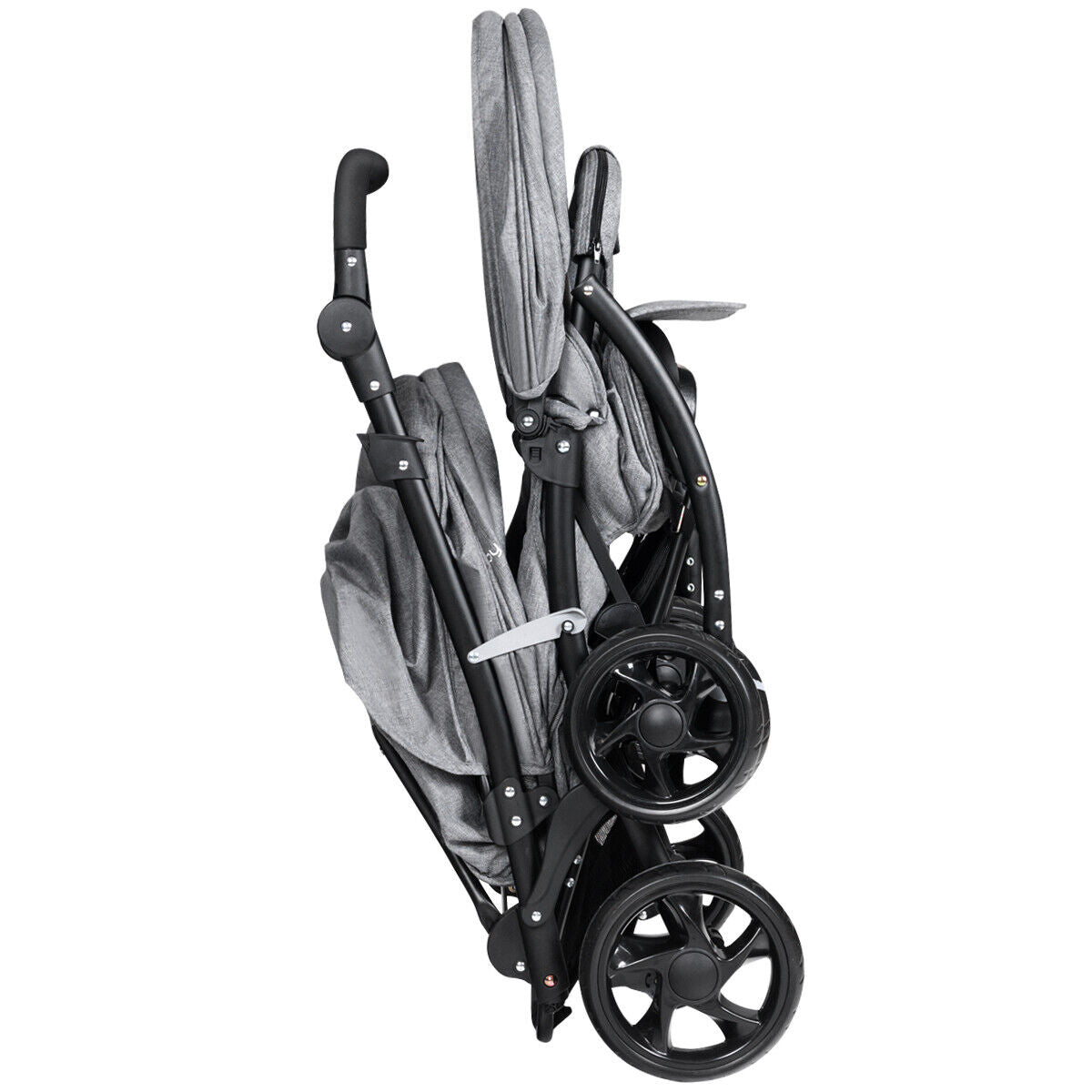 Baby Pram Double Seat Safety Belt Adjustable Backrest Buggy Pushchair Stroller