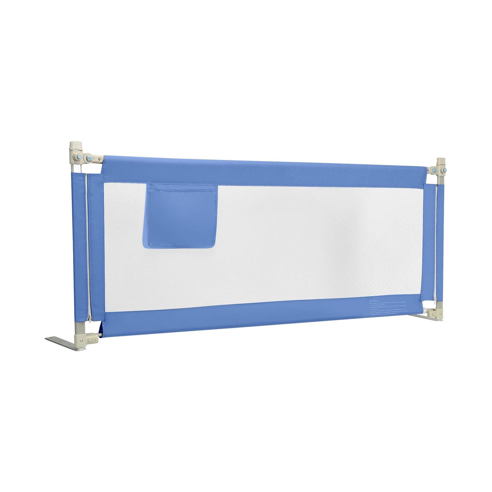 175 Cm Infant Safety Bed Guardrail with Anti-Collision Cotton and Side Pocket