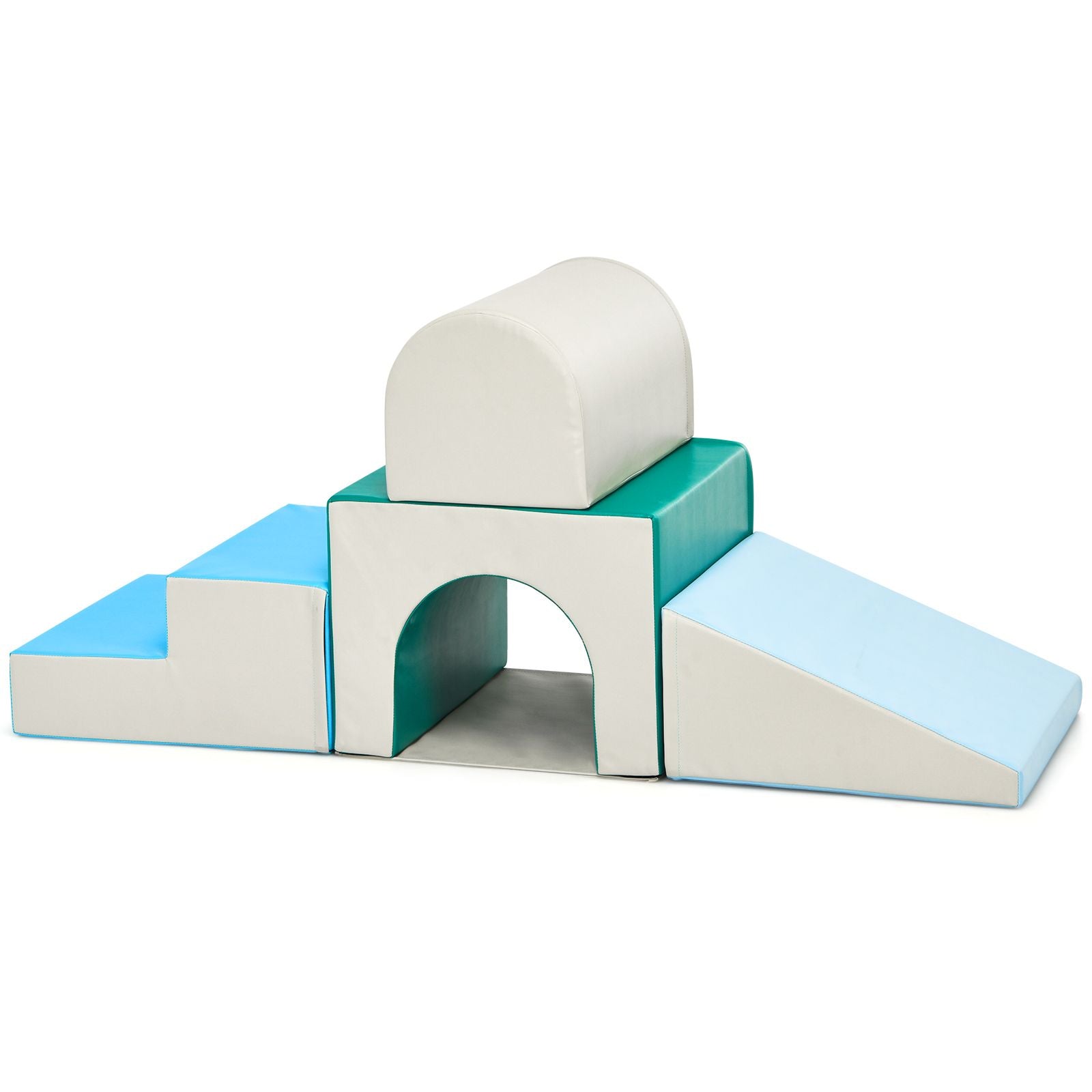 Climb and Crawl Activity Play Set Soft Zone Single-Tunnel Foam Climber