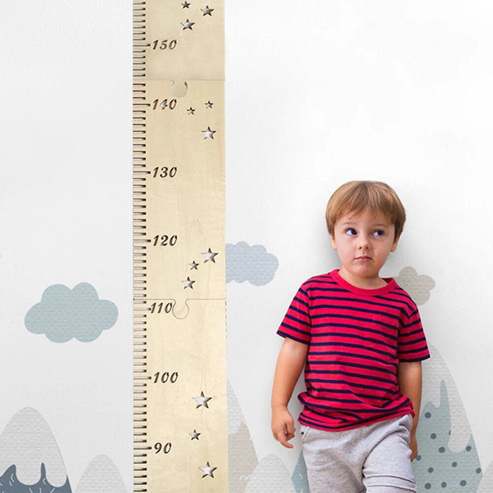 Wooden Kids Height Growth Chart Ruler Baby Height Meter Measurement Height Chart