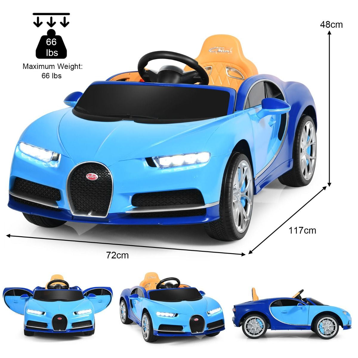 12V Kids Licensed Battery Powered Vehicle with Remote Control
