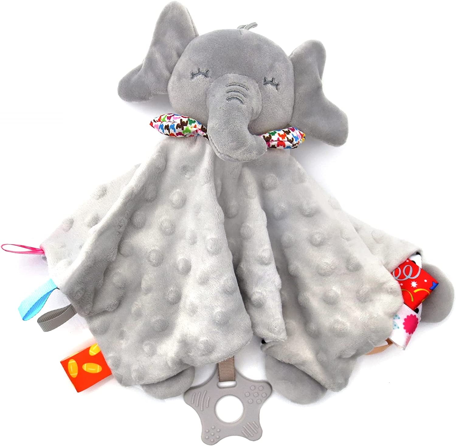 Elephant Baby Comforters Blanket Sensory Toys for Baby 0 3 6 12 Month Baby Gift