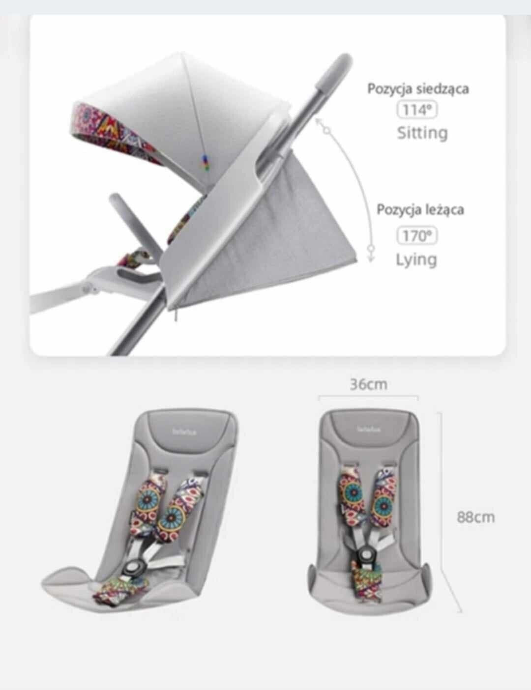 Luxury Lightweight Stroller Foldable Suitcasebebebu
