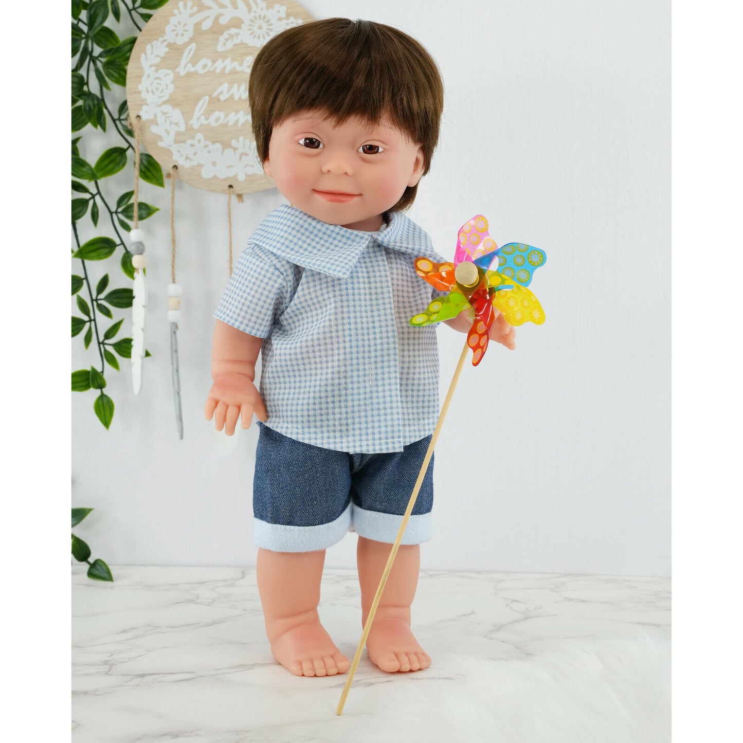 Baby Doll with Down'S Syndrome Bibi Doll Realistic Lifelike Soft Vinyl 14" Doll