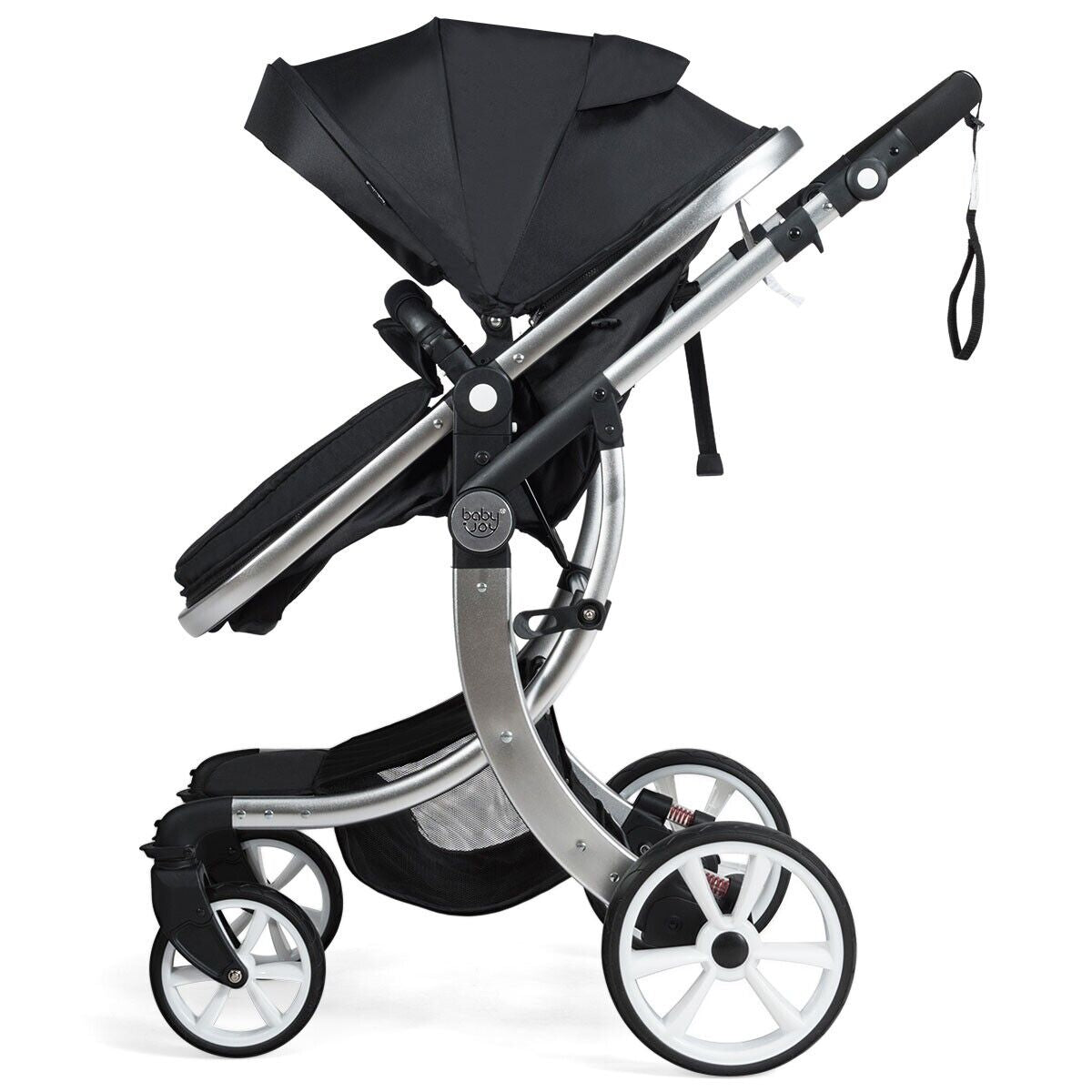 2 in 1 Baby Stroller High Landscape Convertible Bassinet Pram Foldable Pushchair