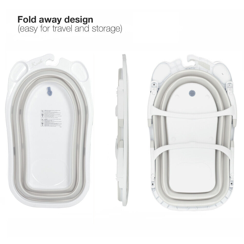Baby Bath Tub Collapsible Foldable Portable Washing Babies New Born Kids Toddler