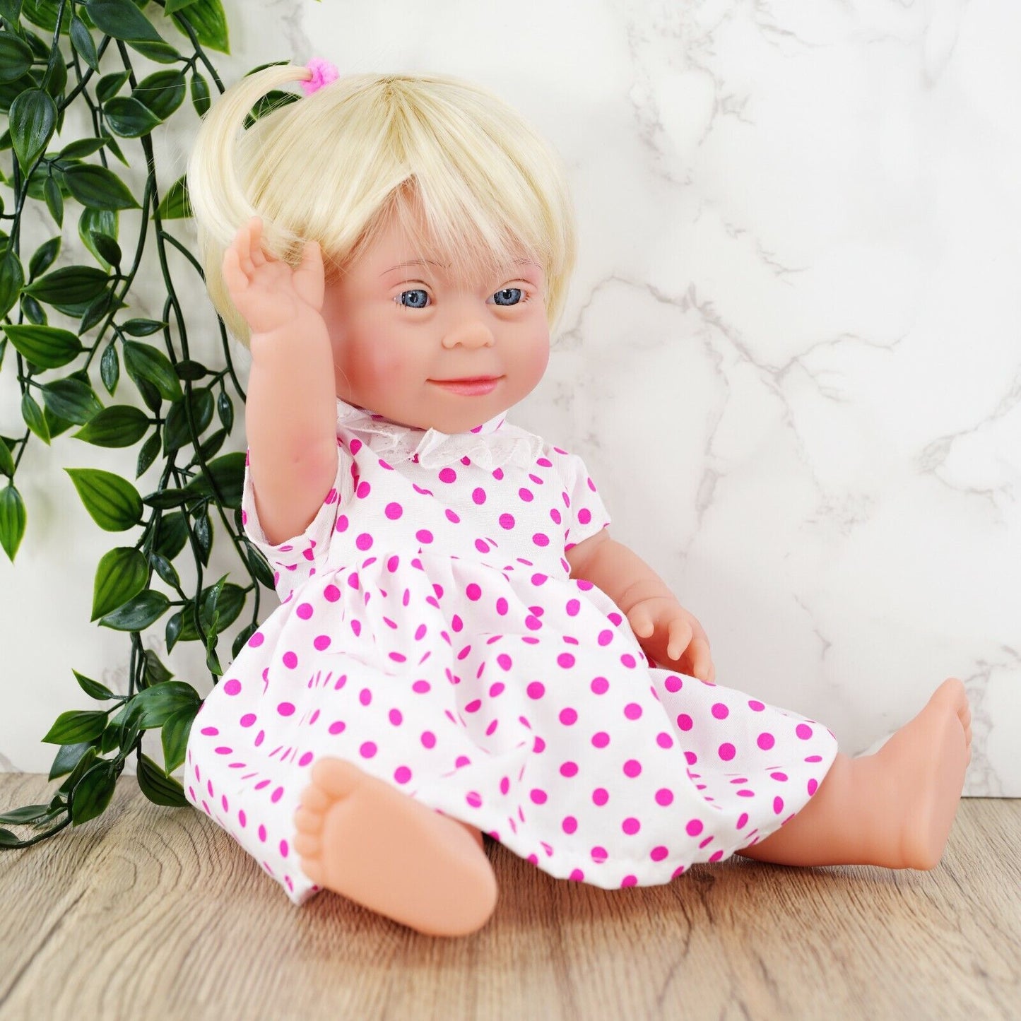 Baby Doll with Down'S Syndrome Bibi Doll Realistic Lifelike Soft Vinyl 14" Doll