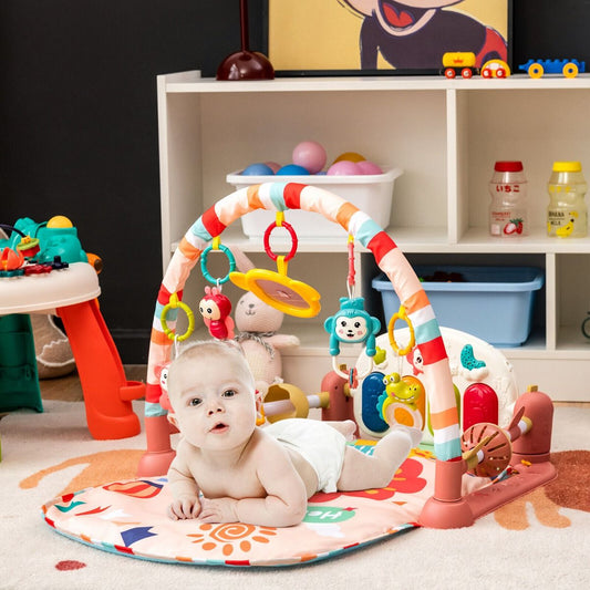 Baby Play Mat Kick and Play Piano Gym Activity Center with Projector