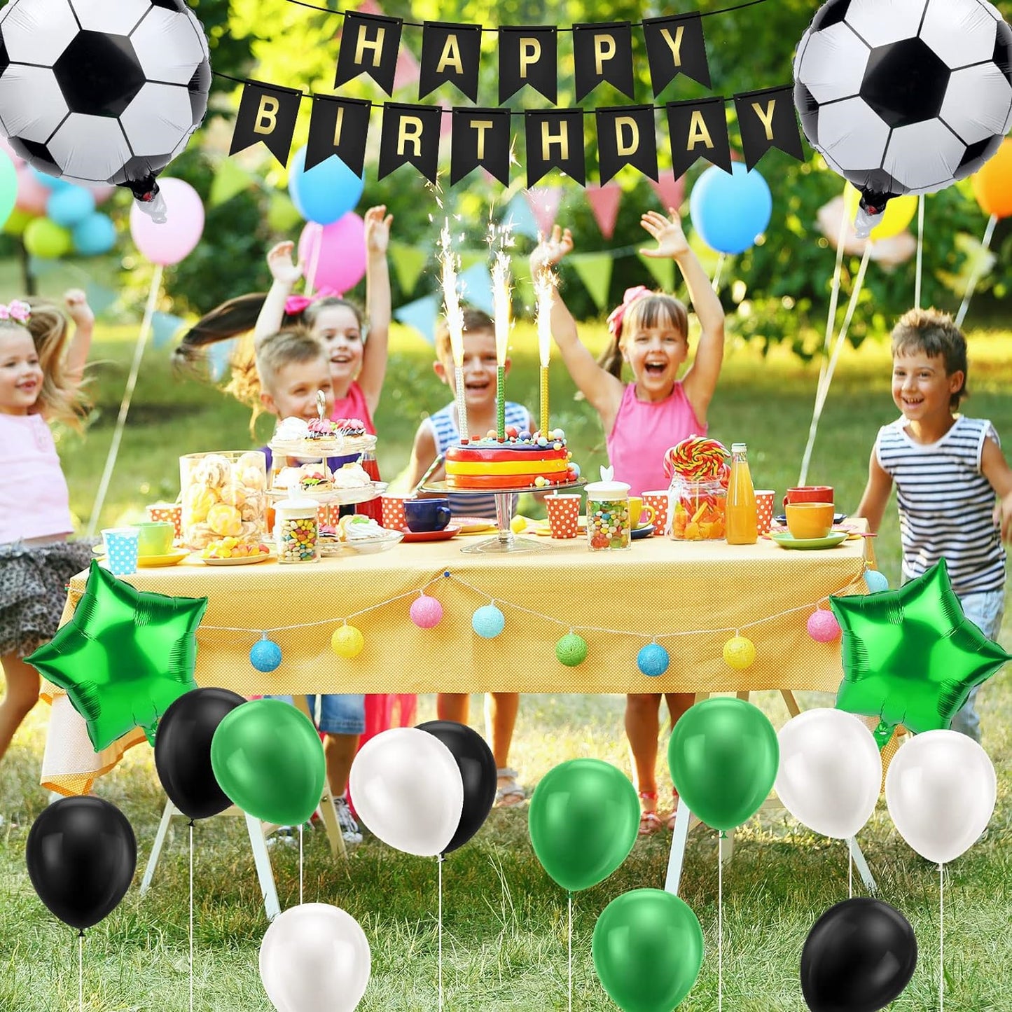 9Th Football Birthday Decor, 20Pcs Football Balloons, Party Celebration Kit