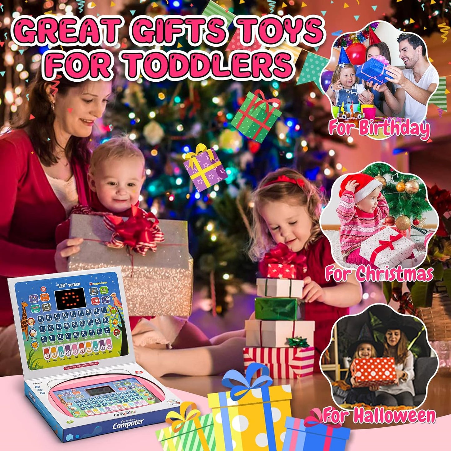 Toddler Toys for Girls Age 1 2 3 4, Kids Birthday Gifts for 1-2-3 Year Old Girl