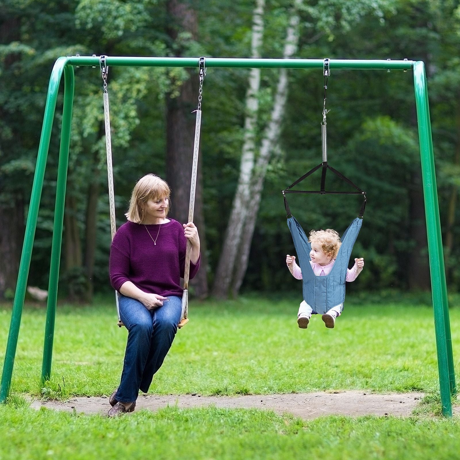 Baby Bouncer Jumper Exerciser with High-Strength Fixing Clamp