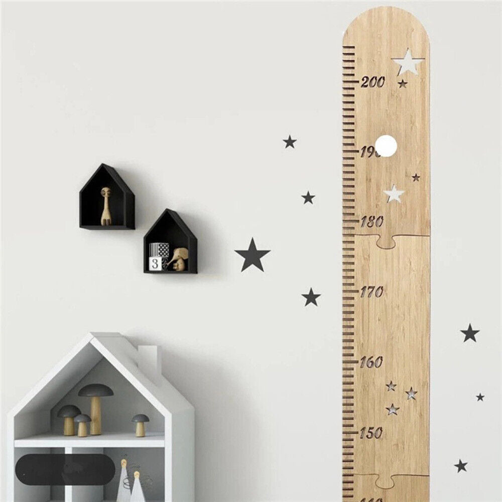 Wooden Kids Height Growth Chart Ruler Baby Height Meter Measurement Height Chart