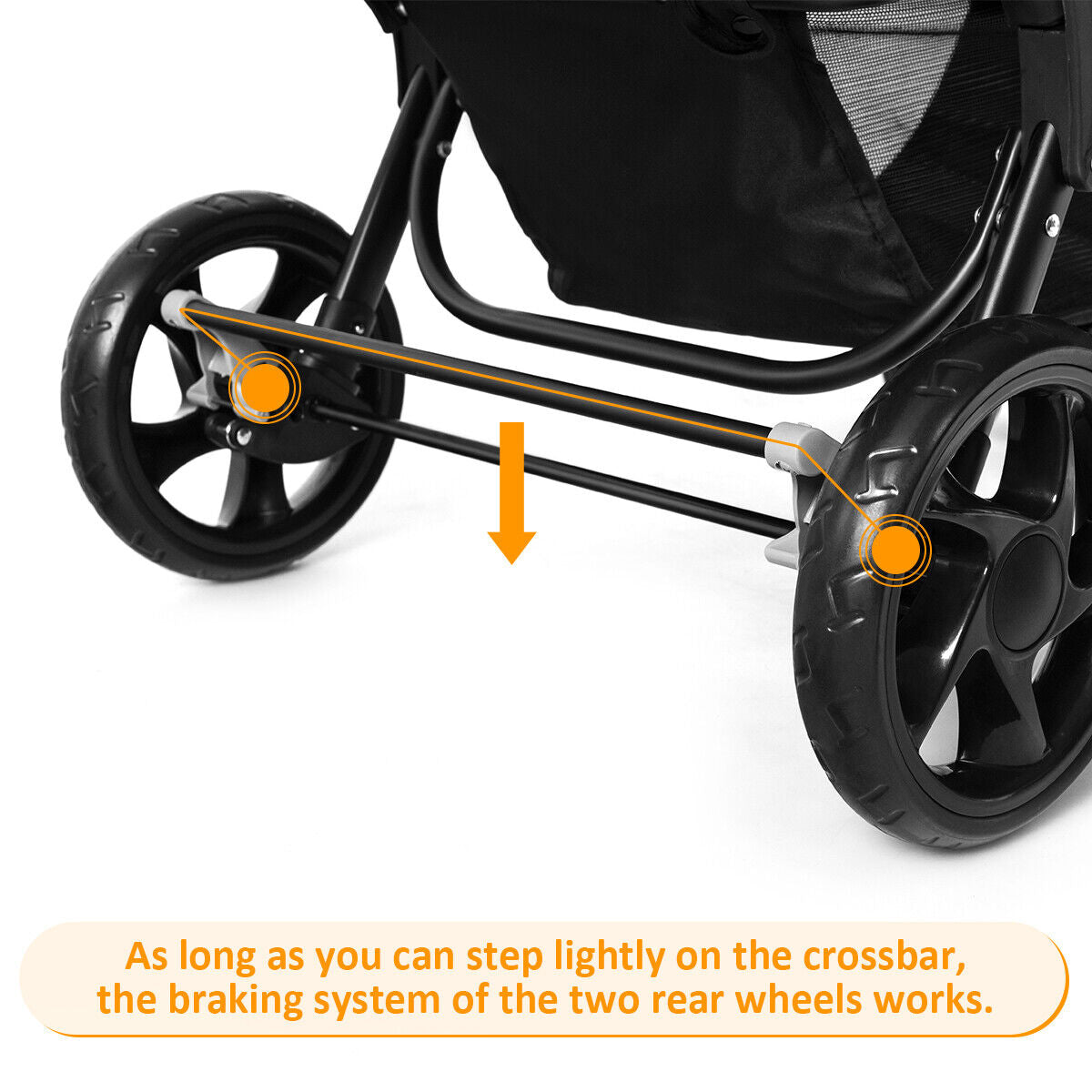 Baby Pram Double Seat Safety Belt Adjustable Backrest Buggy Pushchair Stroller