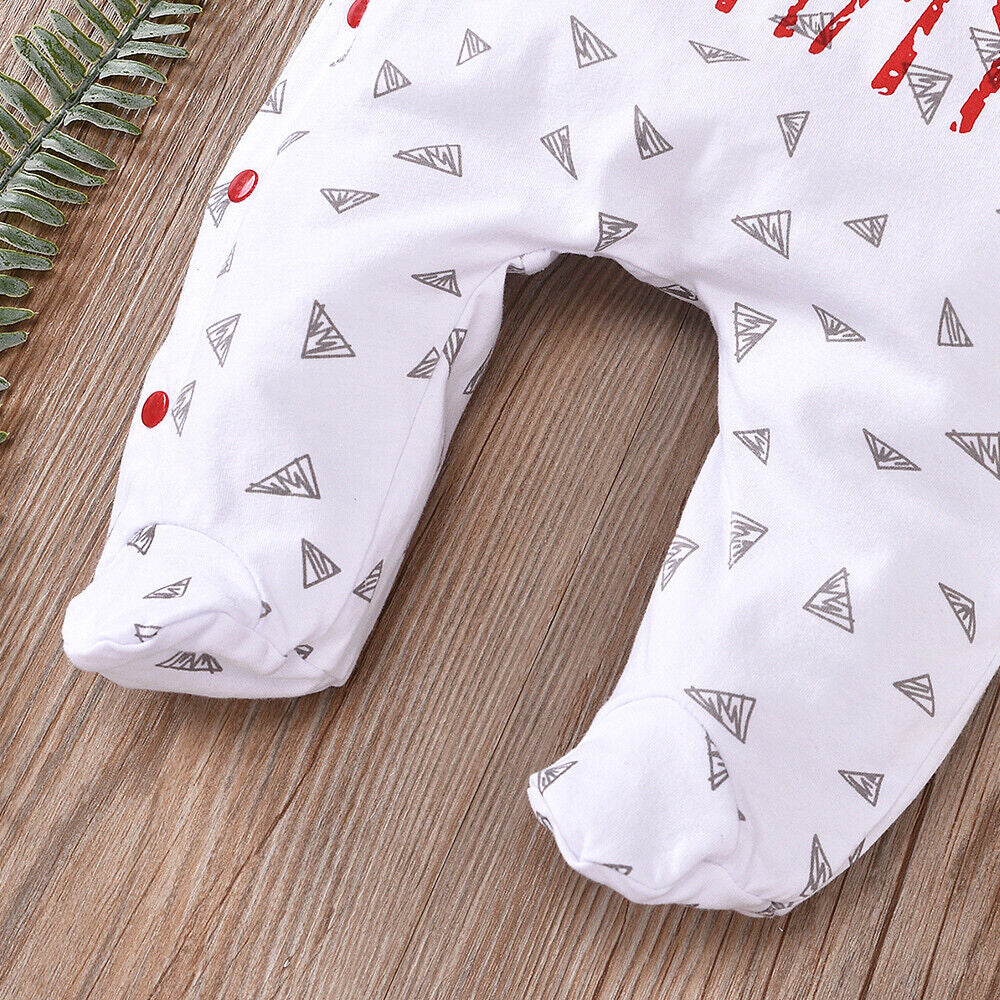 Newborn Baby Boy Girls Long Sleeve Romper Tops Pants Outfit Set Jumpsuit Clothes