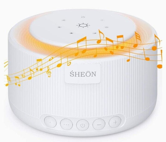 White Noise Machine, SHEON Portable Sound Machine with 30 Non Looping Natural...