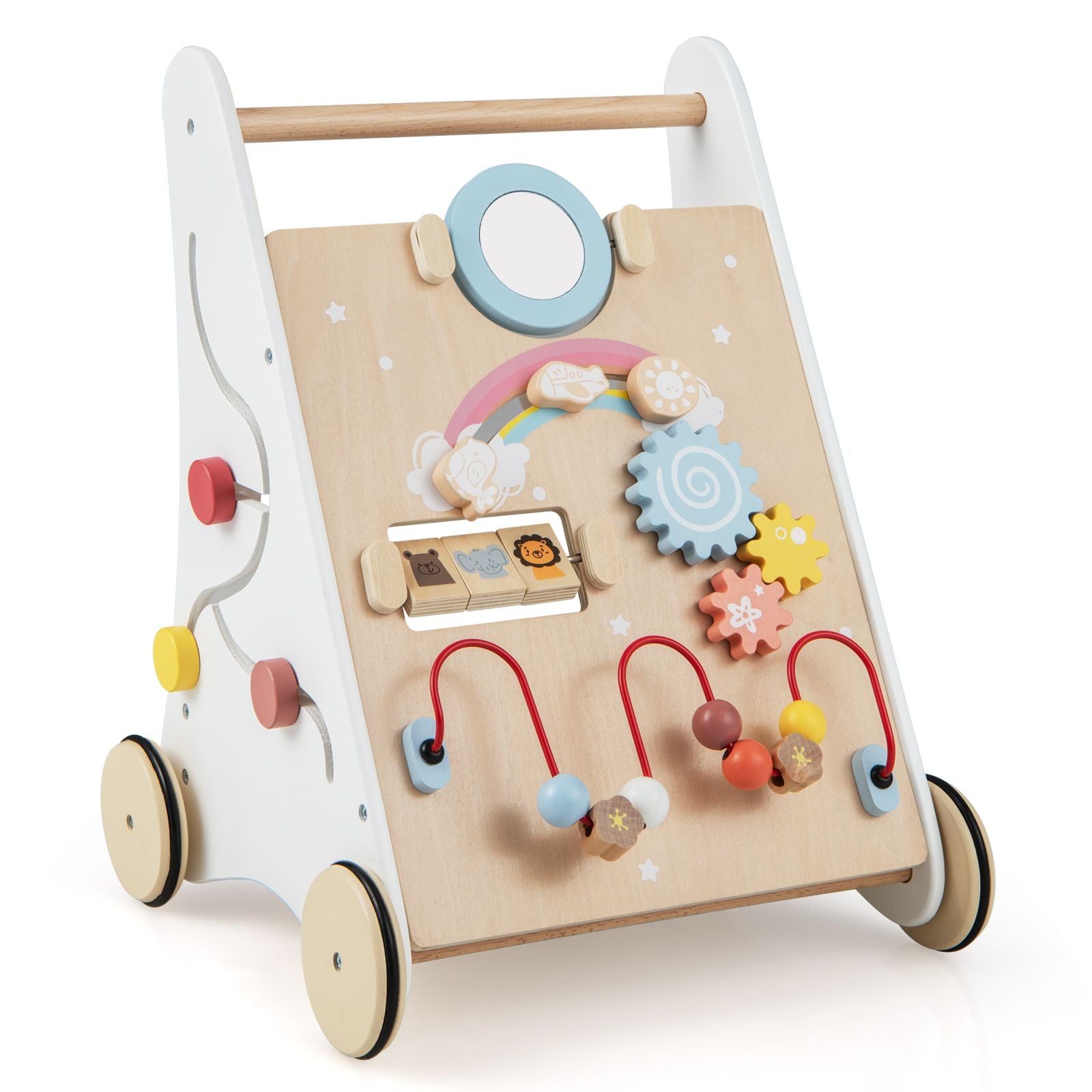 7 in 1 Baby Wooden Baby Walker for 1+ Year Old