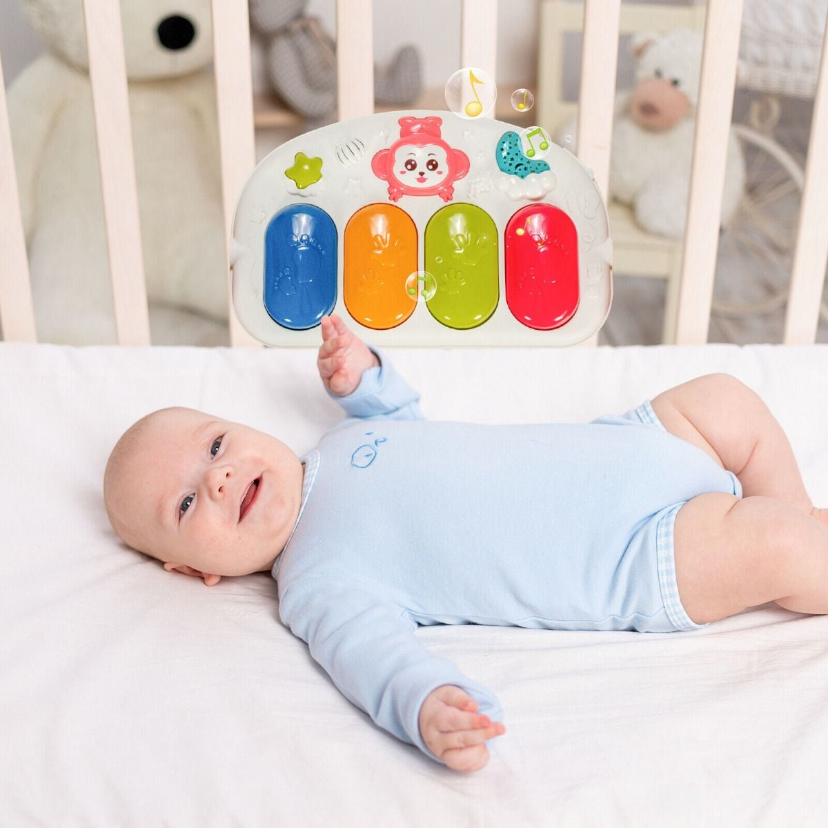 Baby Play Mat Kick and Play Piano Gym Activity Center with Projector