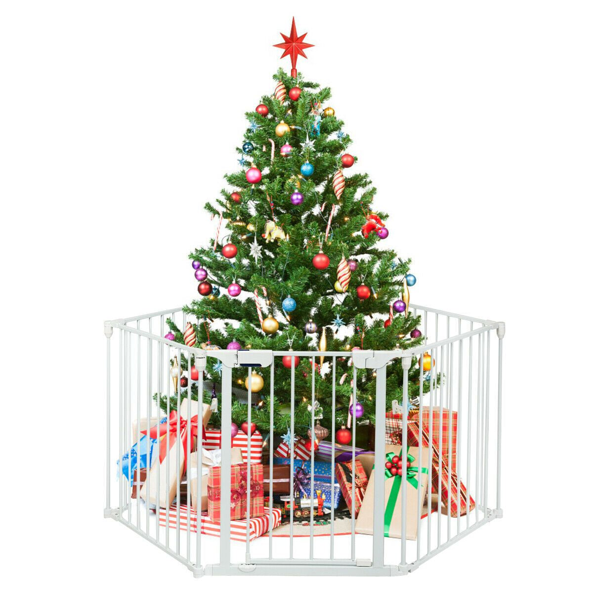 5 Panel Baby Safety Barrier with Gate