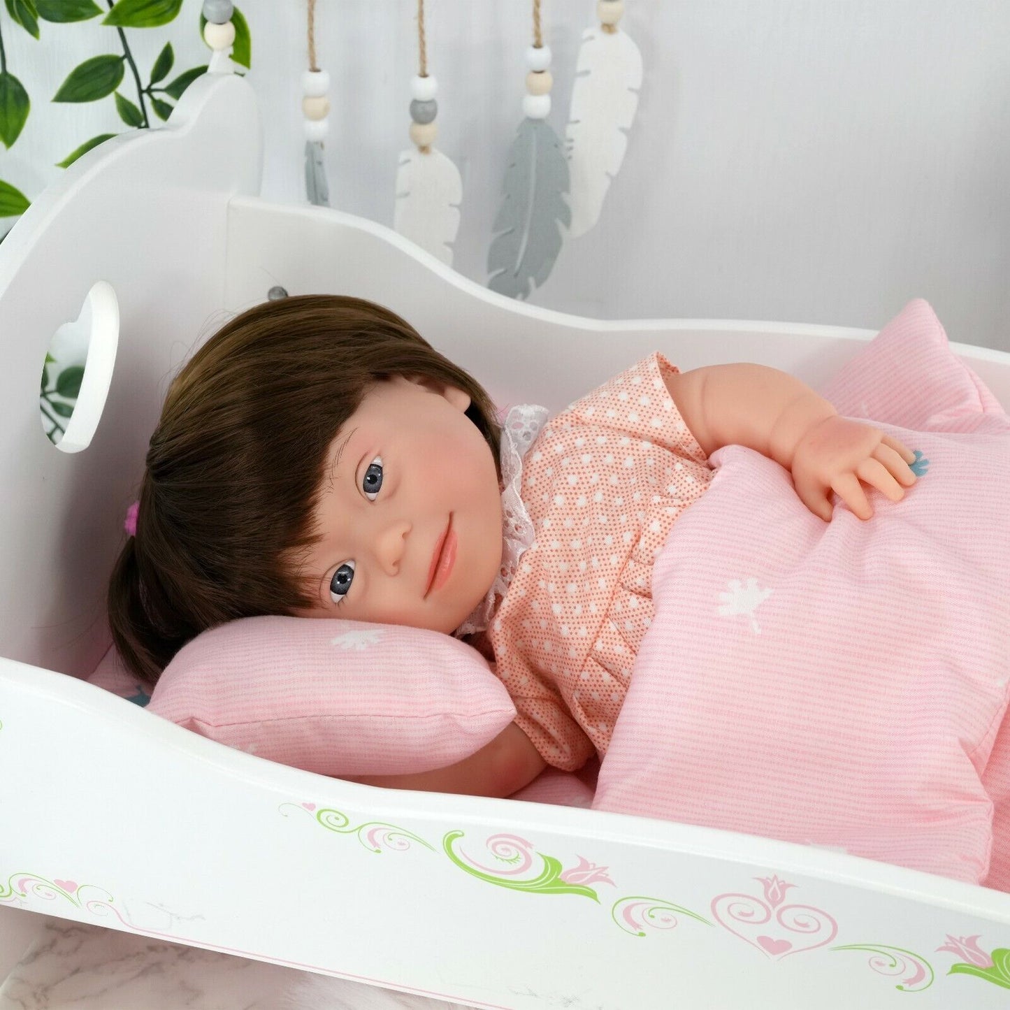 Baby Doll with Down'S Syndrome Bibi Doll Realistic Lifelike Soft Vinyl 14" Doll