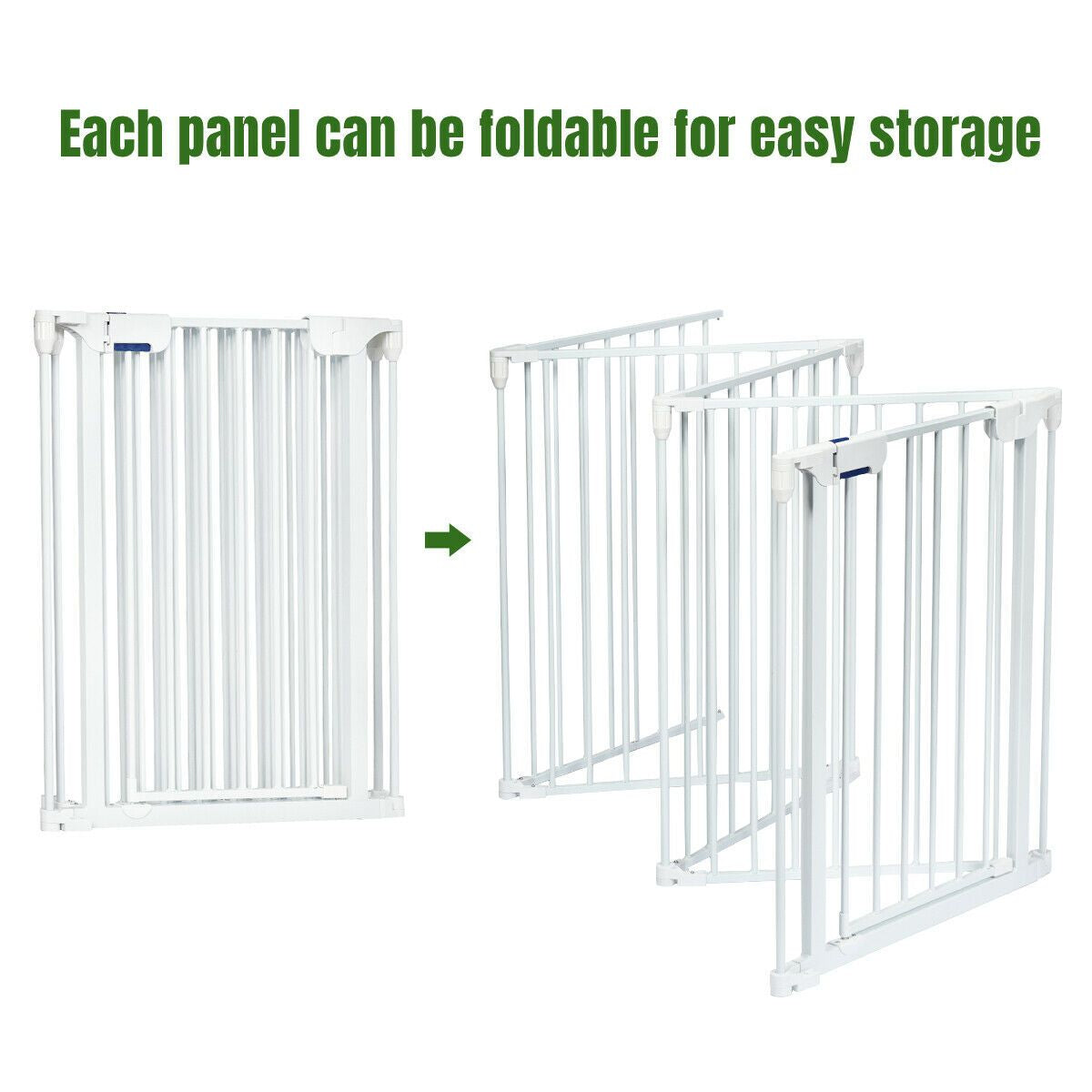 5 Panel Baby Safety Barrier with Gate