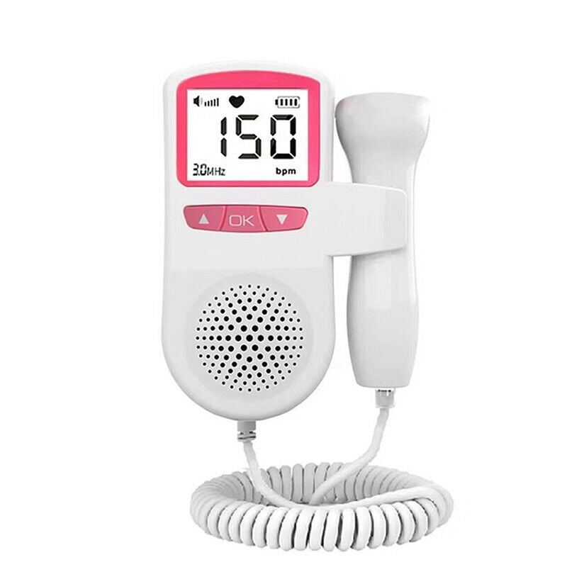 Fetal Doppler Detector Baby Heart Beat Rate Probe Prenatal Monitor Ultrasonic UK