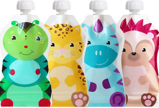 Choomee Snakpack Reusable Baby Food Pouch | 4 CT, 5 Oz