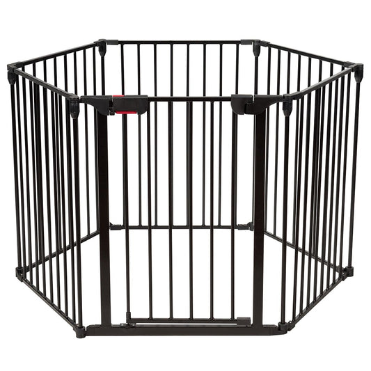 8 Panels Baby Playpen Metal Foldable Design with Safety Lock