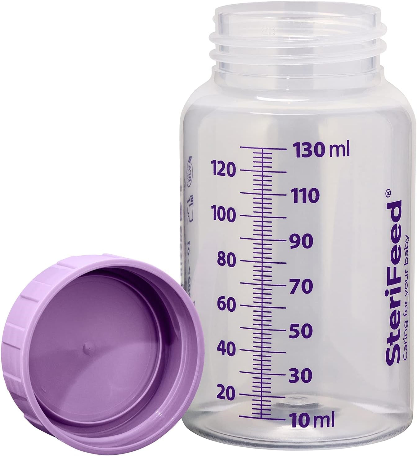 Sterifeed Baby Bottle, Disposable, Sterile, 130Ml, Pack of 10