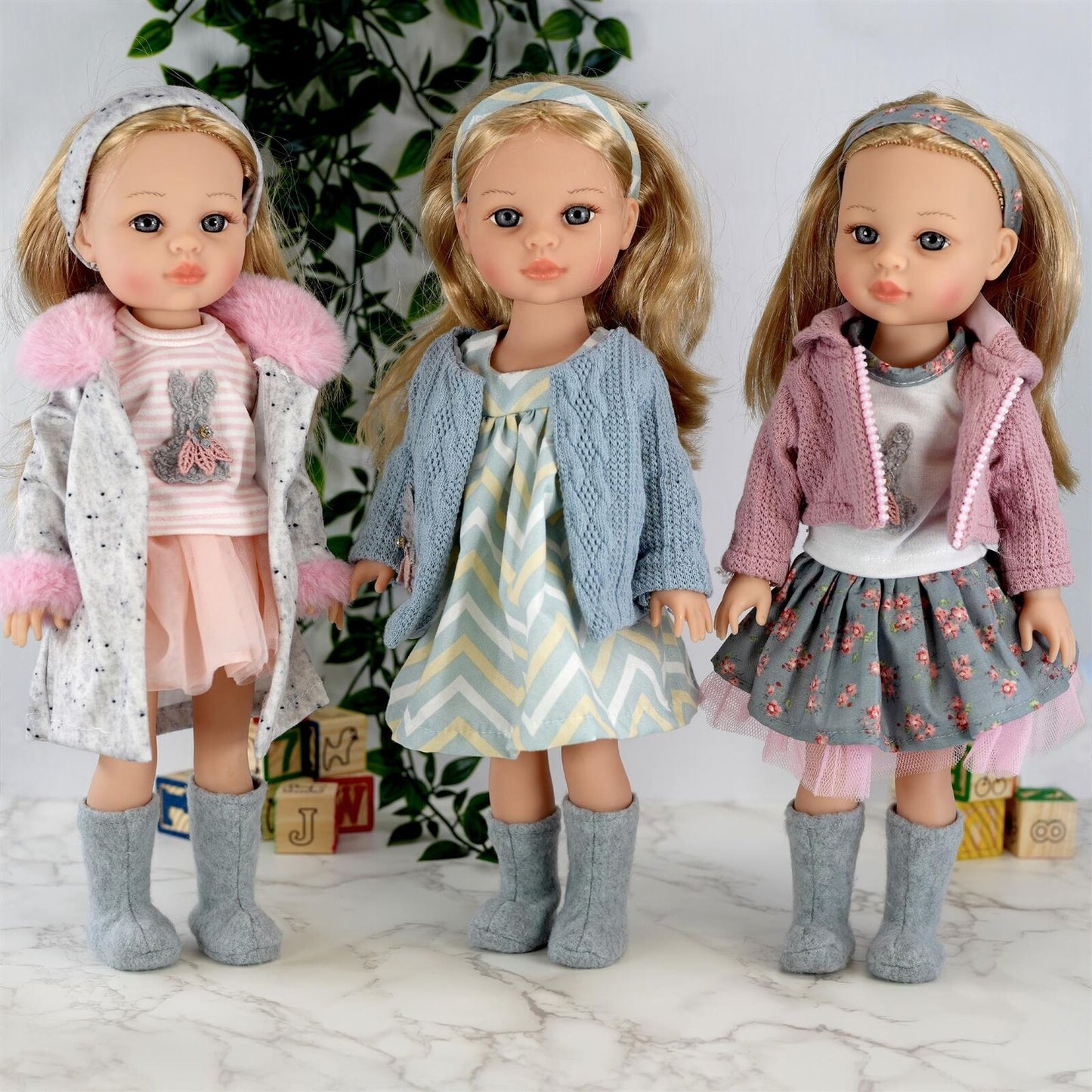 Bibi Doll Baby Doll Girl with Long Styling Hair American Style Fashion Dolls 15"