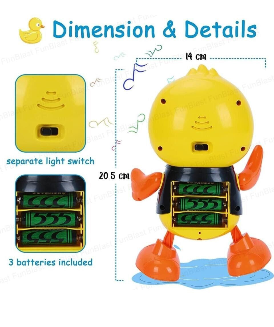 NEW Dancing Duck Toy Walking Musical & Dance Toys Ducks Kids Babies Toddlers UK